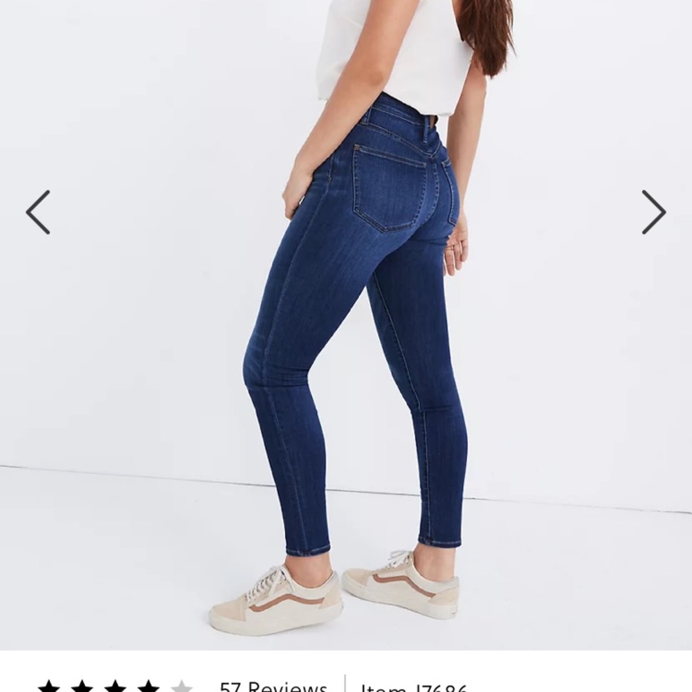 Madewell Petite Curvy High Rise skinny jeans